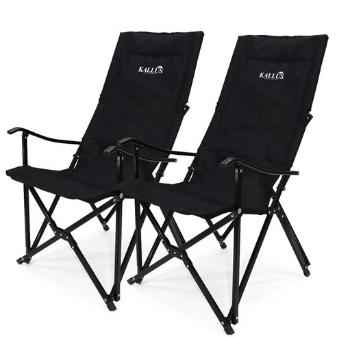 KALLUS CAMPING 롱릴렉스 체어 1+1 스킨 100cm, 1개, 블랙+블랙