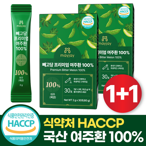 여주환 100% 국산 HACCP 스틱 메이제이, 2박스, 60g