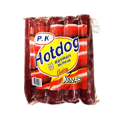 PK Hotdog Juicy Jumbo 텐더 쥬시 점보 핫도그는 쥬시한 맛과 다양한 맛의 조합을 제공하는 핫도그입니다.