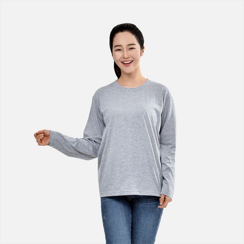 편안하면서도 세련된 필수품: 완티 남녀공용 베이직 무지 라운드 티셔츠