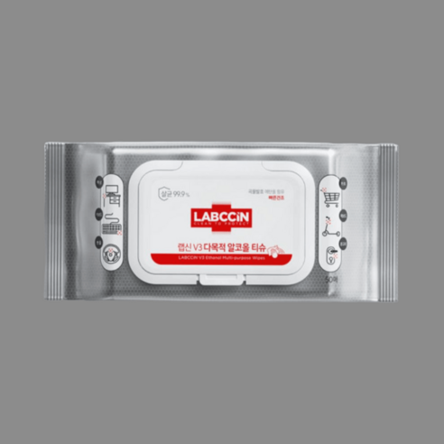 랩신 다목적 알코올 티슈: 깨끗함으로 세균 없는 건강한 일상을!
