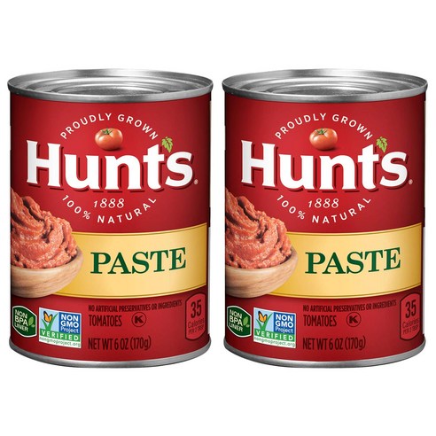 헌츠 토마토 페이스트, 170g, 2개