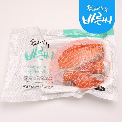 바른씨 생연어 자투리 300g, 1팩