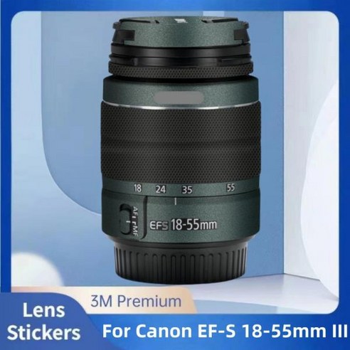 카메라스킨 호환 캐논 EF-S 맞춤형 스티커 데칼 스킨 카메라 렌즈 비닐 랩 필름 코트 18-55mm F3.5-5.6 III 18-55, 40 A40, 01 EF-S 18-55 III 하이엔드/컴팩트