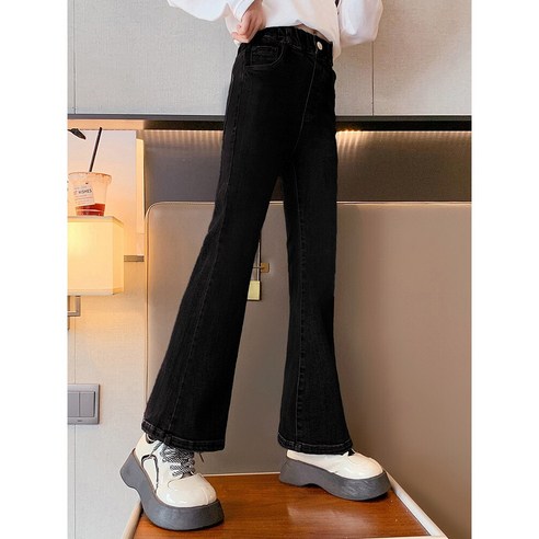 트렌드윙 여아 초중학생 나팔청바지