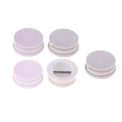5pcs 3cm 직경 수상 스포츠 서핑 보드 가죽 끈 플러그 수리 부품 서핑 플러그 웨이크 보드-화이트, 화이트, 플라스틱