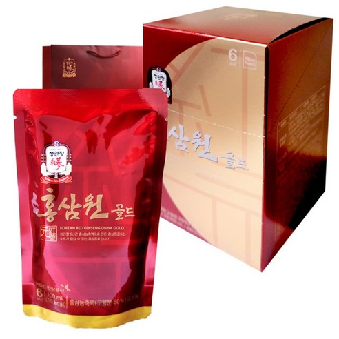 한국인삼공사 정관장 홍삼원 골드+쇼핑백 8포 800ML, 1개
