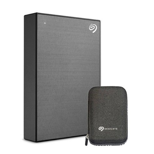 씨게이트 ONE TOUCH 외장하드 + 파우치, 스페이스그레이, 5TB