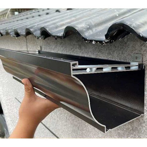 처마 빗물받이 DIY 물받이시스템 우수 드레인 배수로, 일반 5인치 1.0MM