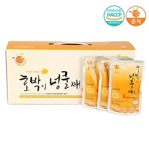 아람농장 늙은호박즙 유기농호박즙 호박이넝쿨째, 120ml, 25개 황금이네호박즙