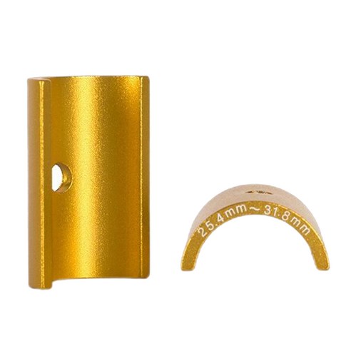 YSSHOP 자전거 스템 25.4 ~ 31.8mm 심 핸들 바 어댑터 스페이서-1 쌍, 황금, 45mm, 알루미늄 합금