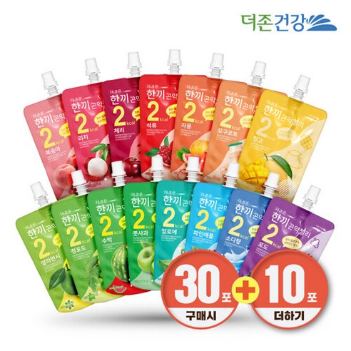 더존건강 한끼 곤약젤리 15종 150g 10팩 알뜰포장 3+1, 선택완료, 3+1 자몽 10팩