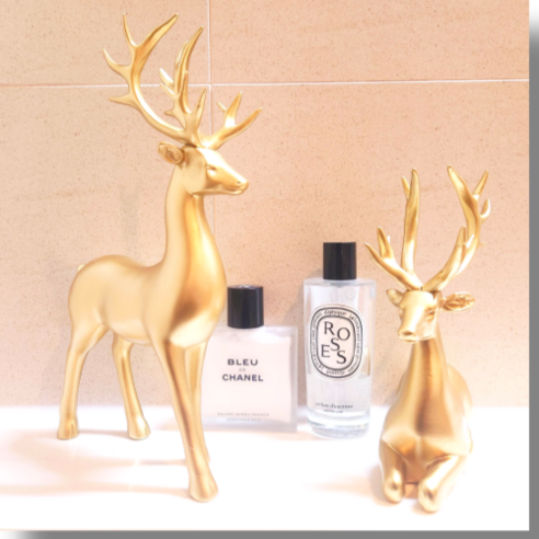 고급스럽고 품격 있는 선물: 하이앤드디자인 황금 사슴 장식품