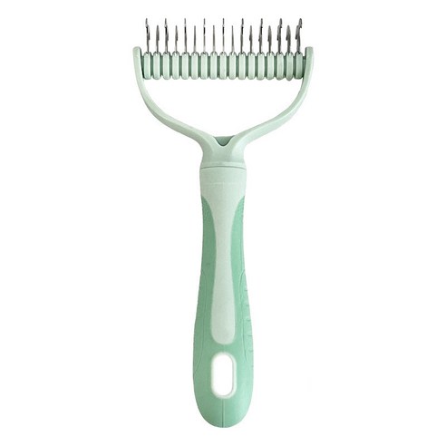 모즈펫 털갈이빗 시바견빗 강아지 고양이 죽은털 제거, 1개, 민트