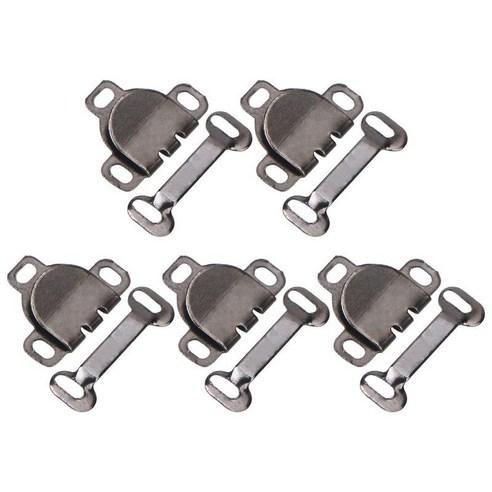 5pcs 금속 바지 패스너 허리 조임쇠 걸쇠 의류 공예 고정 도구 브래지어 후프 액세서리, 스타일 8 그레이, 작은, 구리