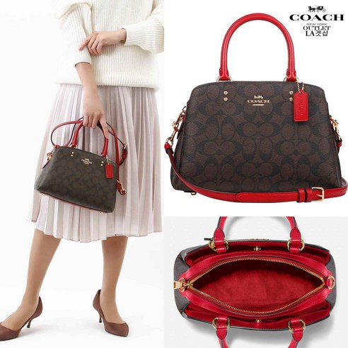 코치아웃렛 미니 릴리 케리올 시그니처 91494 Mini Lillie Carryall