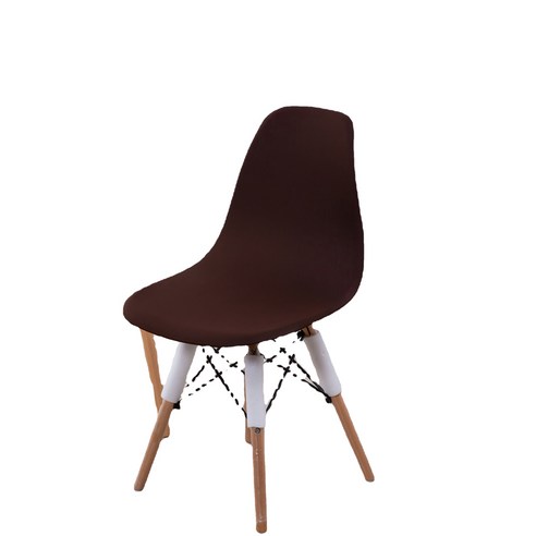 Elastic 의자 커버 Eames 의자 커버 북유럽 쉘 의자 커버 간단한 현대 식당 의자 커버, 커피, 伊姆斯椅套常规款