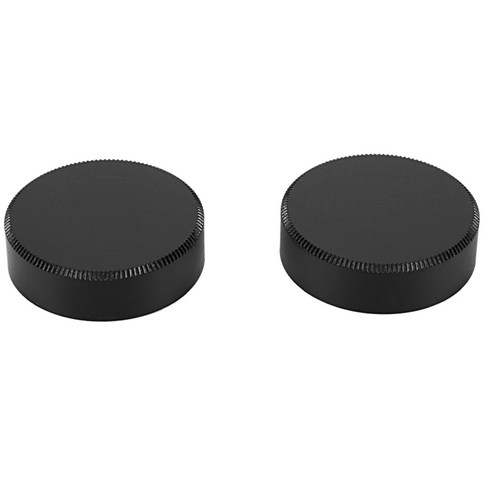 노 브랜드 CCTV 용 2pcs 메탈 C 마운트 후면 렌즈 커버 캡 (블랙)