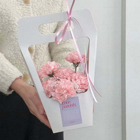 베리어스 카네이션 비누꽃 화분: 영원한 아름다움과 향기를 위한 우아한 선택