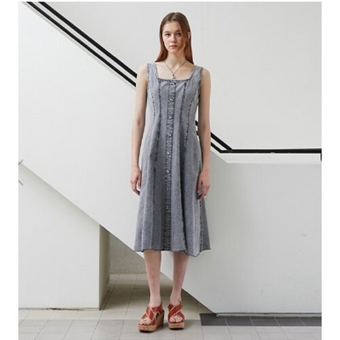 에고이스트 [에고이스트]절개 민소매 데님 원피스(EP2DO560)