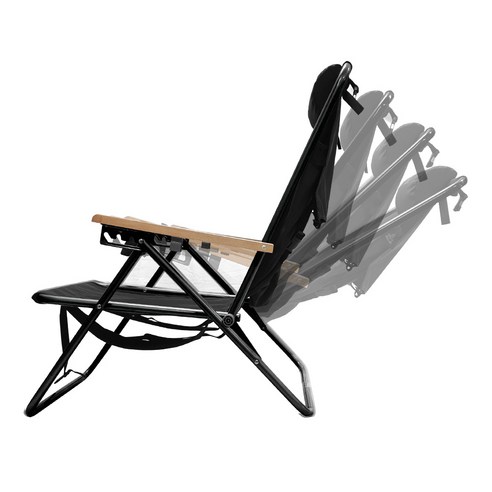 맥니핏 접이식 각도조절 캠핑의자 휴대용 의자 등산 백패킹 감성 폴딩 릴렉스 캠핑 체어, 캠핑의자 (블랙 68cm) 1개