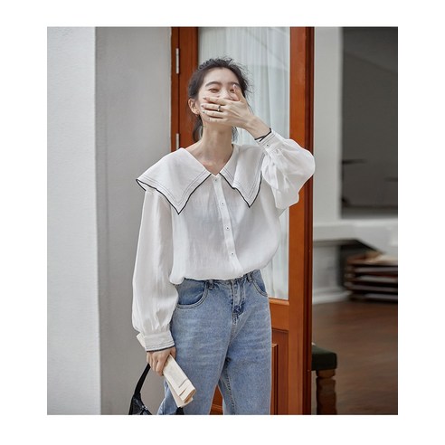 DFMEI 여름 시폰 통기성 태양 방지 긴팔 셔츠 여성의 디자인 감각 틈새 슬리밍 얇은 느슨한 모든 매치 셔츠