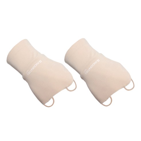 인콘트로 자외선차단 골프 손등토시 오른손착용 2p, 프리사이즈, 베이지
