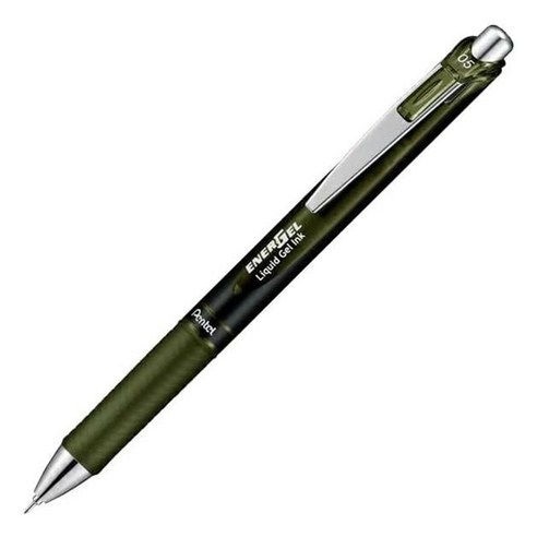펜텔 에너젤 젤잉크펜 0.5mm, 1개, 올리브 블랙