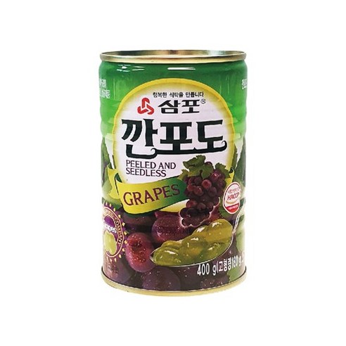 삼포 깐포도400g 통조림 포도 깐포도, 1개, 400g