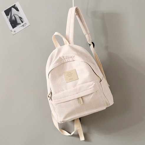 2021 새로운 배낭 여성 Schoolbag 한국어 스타일 고등학교 학생 격자 무늬 모든 일치 소녀 캠퍼스 작은 배낭