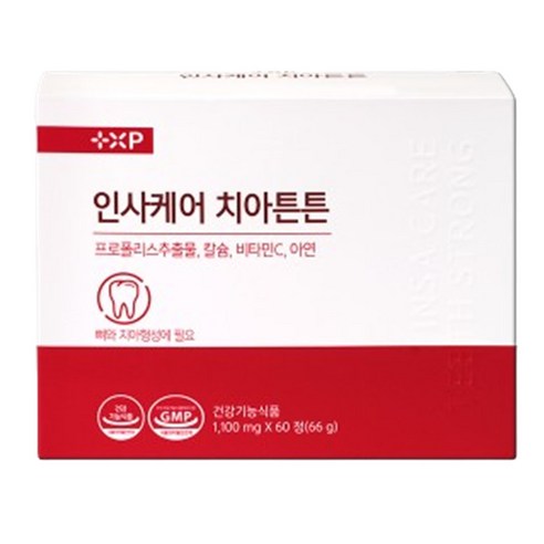 치아건강 인사케어 간편한 치아칼슘 영양제, 1개, 60정