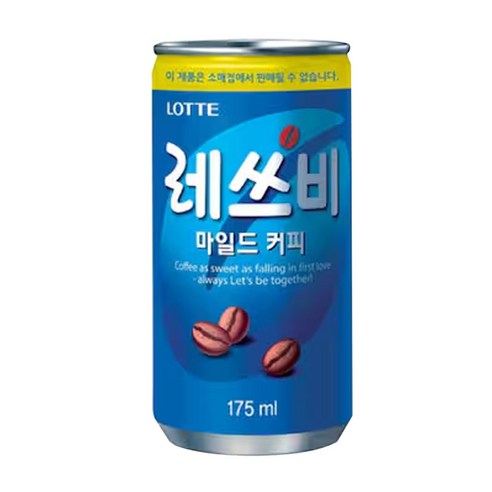 레쓰비 마일드 캔커피, 175ml, 18개