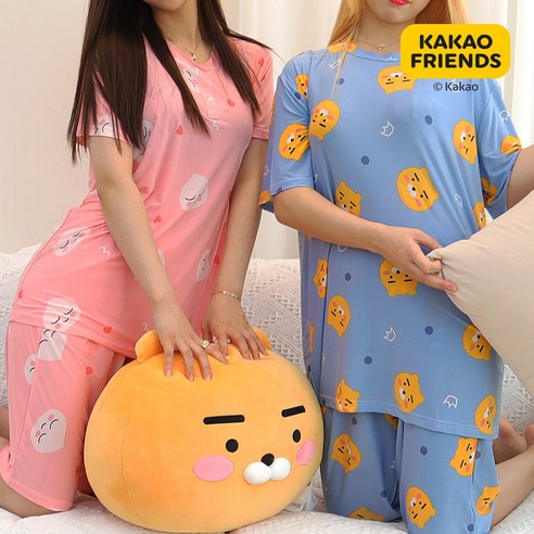 카카오프렌즈 커플 여름잠옷