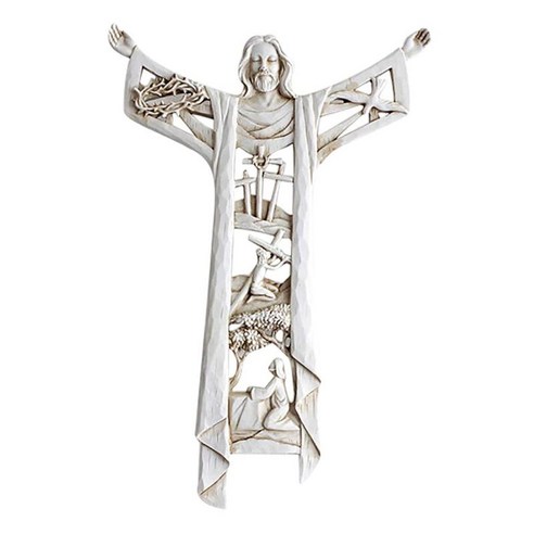 부활하신 그리스도 구속자 십자가 기독교 십자가 물품, 수지, 하얀