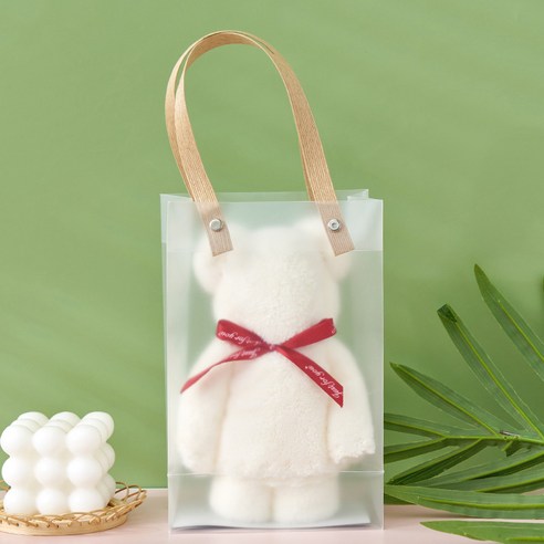 창의 작은 선물 반 전체보상 실용 수건 곰, {"색상 분류":"아이보리"}
