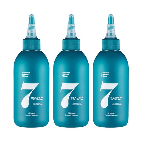 헤드스파7 파란눈 블랙 헤어 트리트먼트 200ml x3, 3개