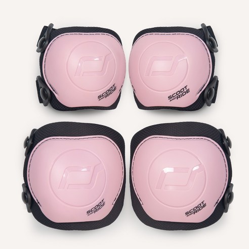 안전과 스타일을 모두 갖춘 스쿳앤라이드 프리미엄 보호대 세트(로즈)