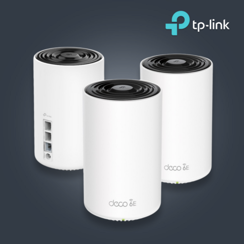 티피링크 Deco XE75 Pro (3팩) AXE5400 트라이밴드 Wi-Fi 6E 메시