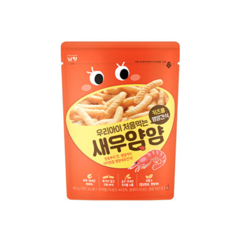 남양유업 우리아이 처음먹는 양파얌얌 과자, 40g, 5개, 새우