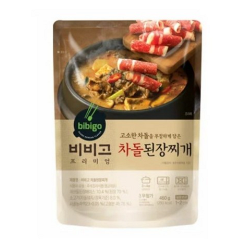 비비고차돌된장찌개 460G/씨제이-3개, 460g, 3개