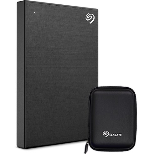 씨게이트 ONE TOUCH HDD 외장하드 + 파우치, Black, 1TB