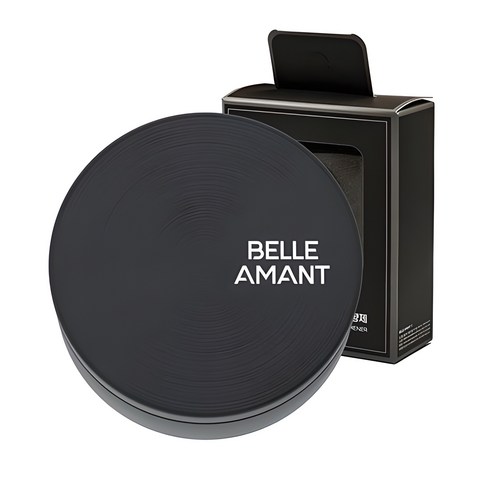 벨르아망 시그니쳐 차량용 방향제 블랙, 1개, 프레쉬 코튼