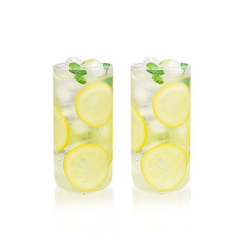 BESTAR 홈카페 투명 내열유리컵 500ml, 2개