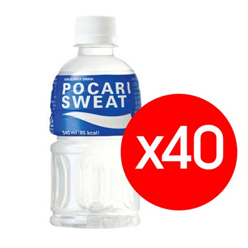 포카리스웨트 340ml x 40PET 무라벨 스포츠음료 이온음료, 40개