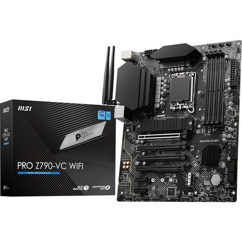 MSI PRO Z790-VC Wi-Fi 프로시리즈 마더보드 (14세대/13세대/12세대 인텔 프로세서 LGA 1700 DDR5 PCIe 5.0 M.2 슬롯 2.5Gbps