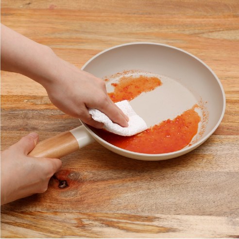 로딘쿡웨어 우디 IH 인덕션 후라이팬 궁중팬 냄비 티타늄코팅 세라믹코팅 우드핸들, 후라이팬22cm, 1개