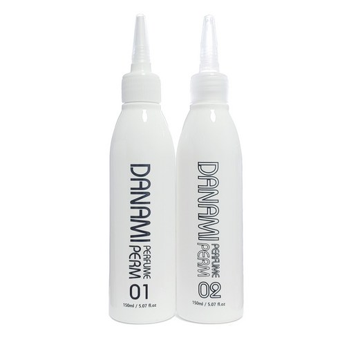 냄새 없는 무알카리 다나미 퍼퓸 펌 1제 150ml + 2제 150ml 파마약 앞머리 남자 웨이브 셀프 아기 어린이 아이, 1세트, 300ml