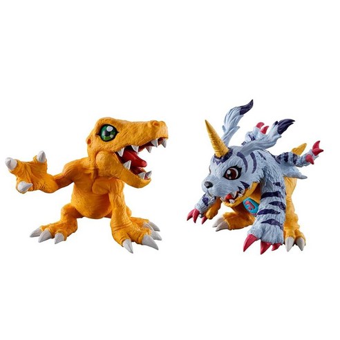 Bandai Spirits Ichibansho - 디지몬 어드벤처 아구몬 & 가부몬 얼티밋 에볼루션! 수집용 피규어, Agumon & Gabumon