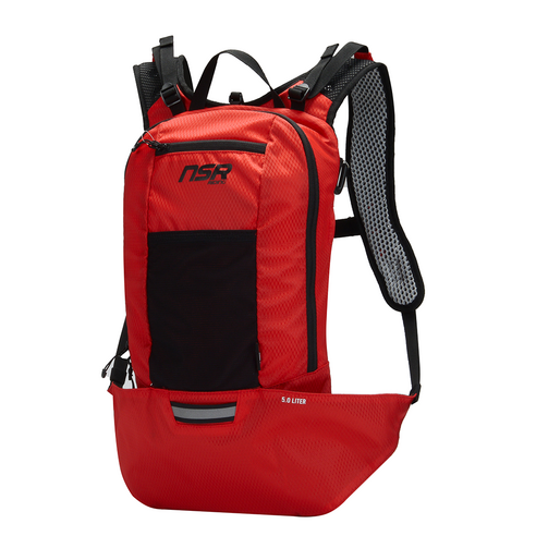 NSR 2021 NEW 시스템 백팩 초경량 백팩 자전거 라이딩 MTB 배낭 가방 5L, RED/BLACK