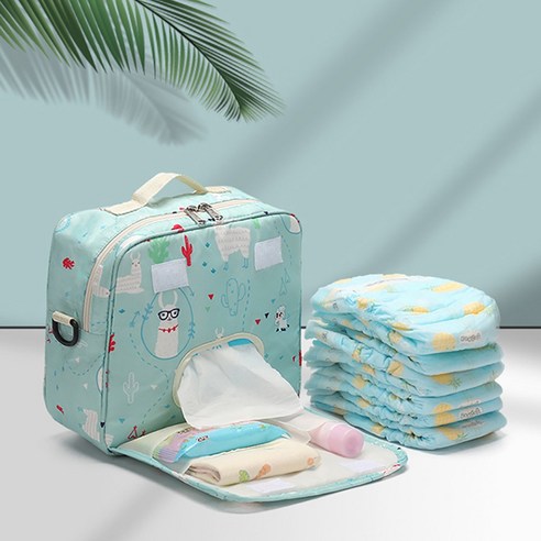 리빙쉘 국민 여행용 휴대용 기저귀 가방, 핑크